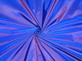 100% Pure SILK TAFFETA FABRIC Ink Blue x Purple 54" wide TAF216