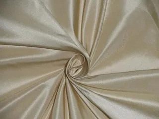 100% Pure SILK TAFFETA FABRIC Ivory Cream 2.26 yards continuous piece 54" wide taf79