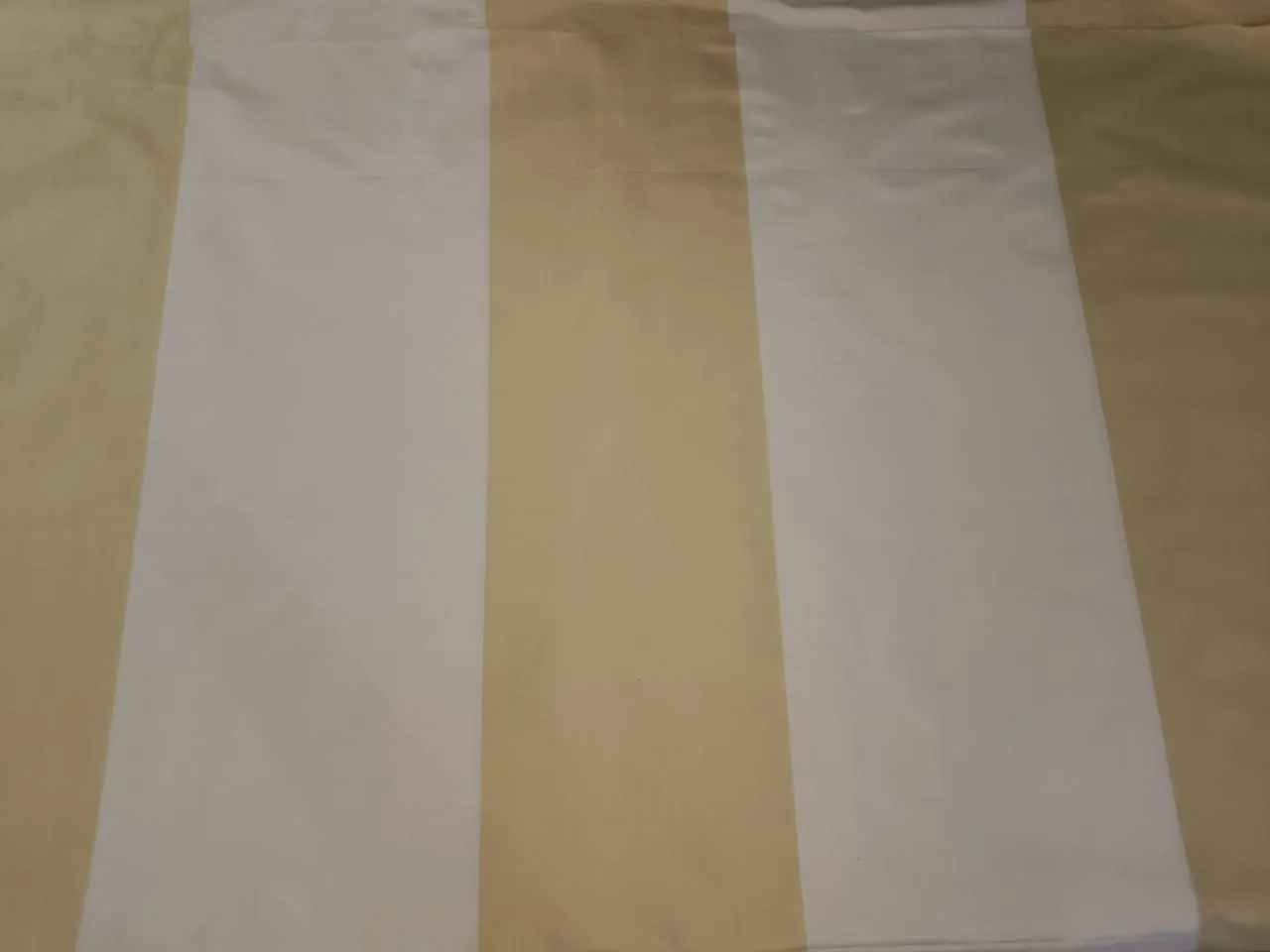 100% silk taffeta fabric light gold x cream color stripes 54"wide TAF#S44