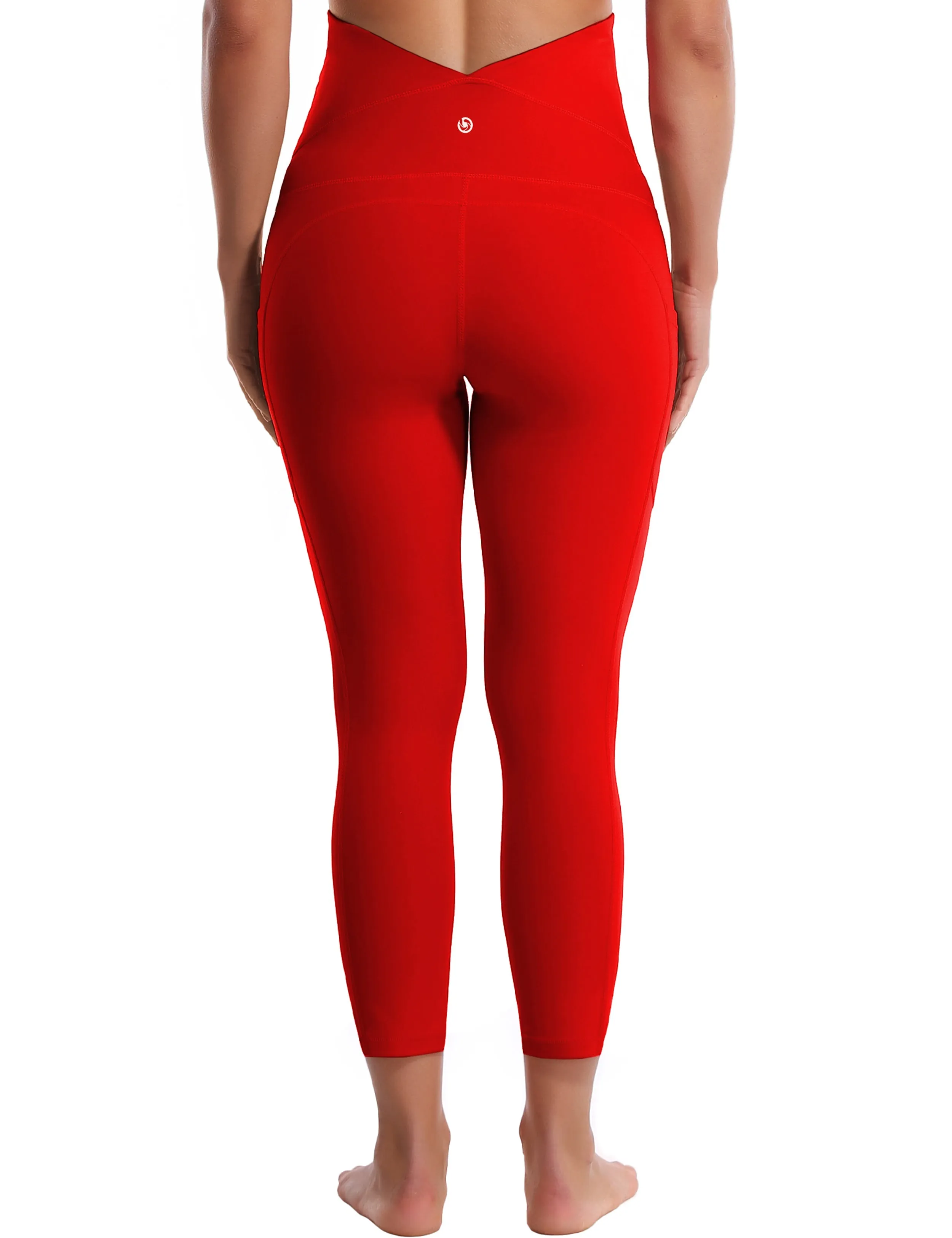 22" Side Pockets Maternity Jogging Pants scarlet_Jogging