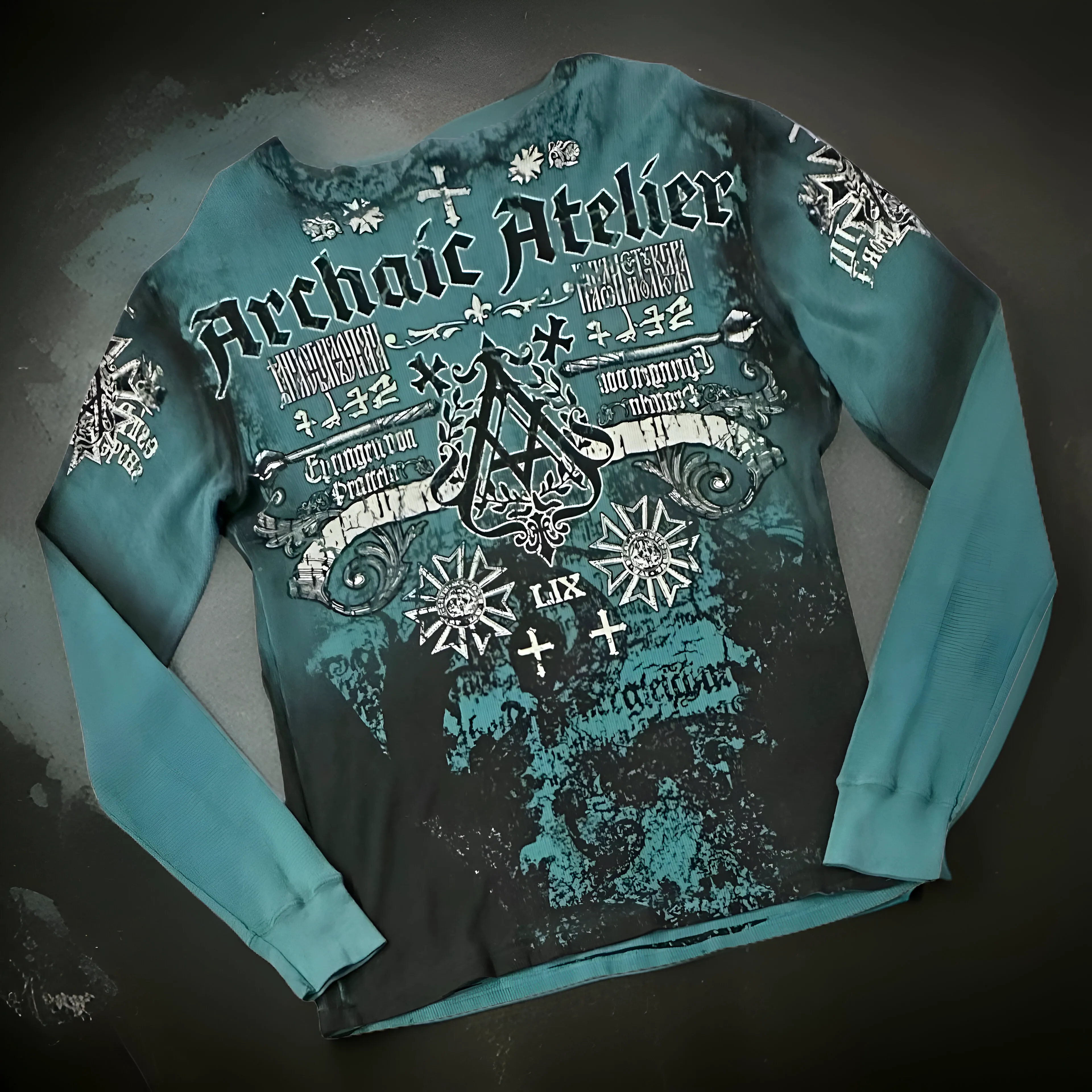 *AFFLICTION* (FLUTED) LONG SLEEVE TEE