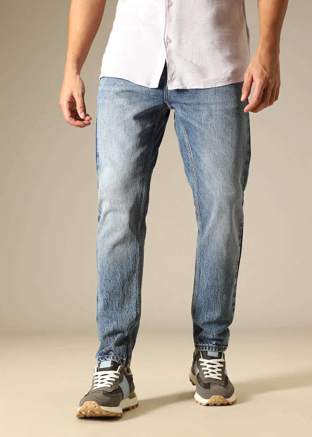 Alice Blue Relaxed Fit Denim