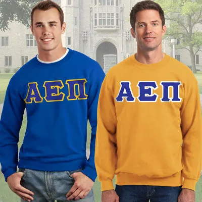 Alpha Epsilon Pi 9oz. Crewneck Sweatshirt, 2-Pack Bundle Deal - G120 - TWILL