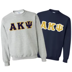 Alpha Kappa Psi 9oz. Crewneck Sweatshirt, 2-Pack Bundle Deal - G120 - TWILL