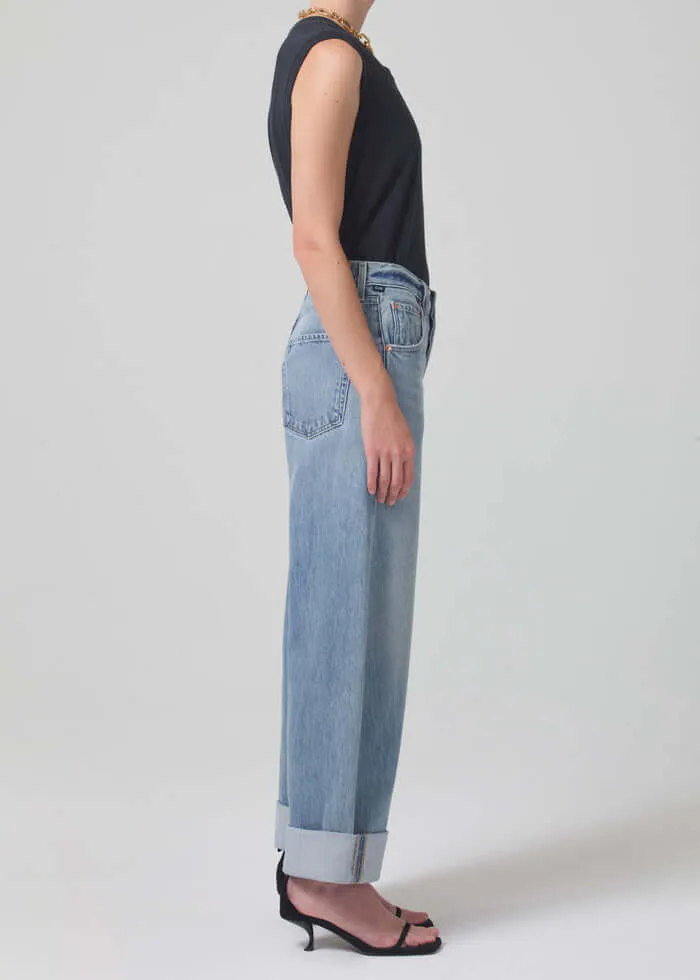 AYLA BAGGY CUFFED CROP JEAN