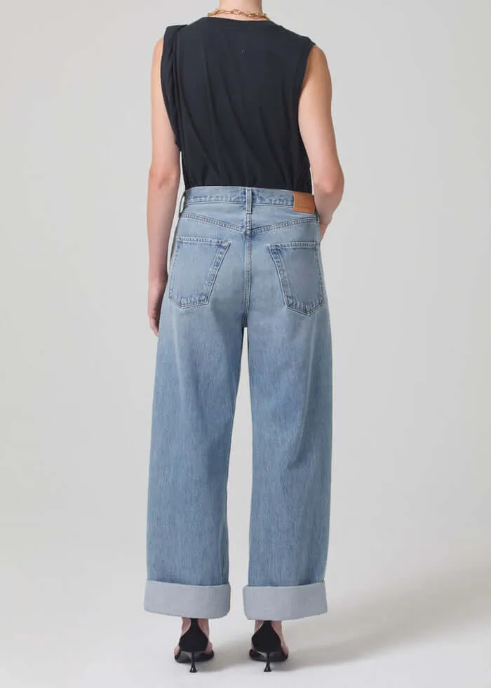 AYLA BAGGY CUFFED CROP JEAN