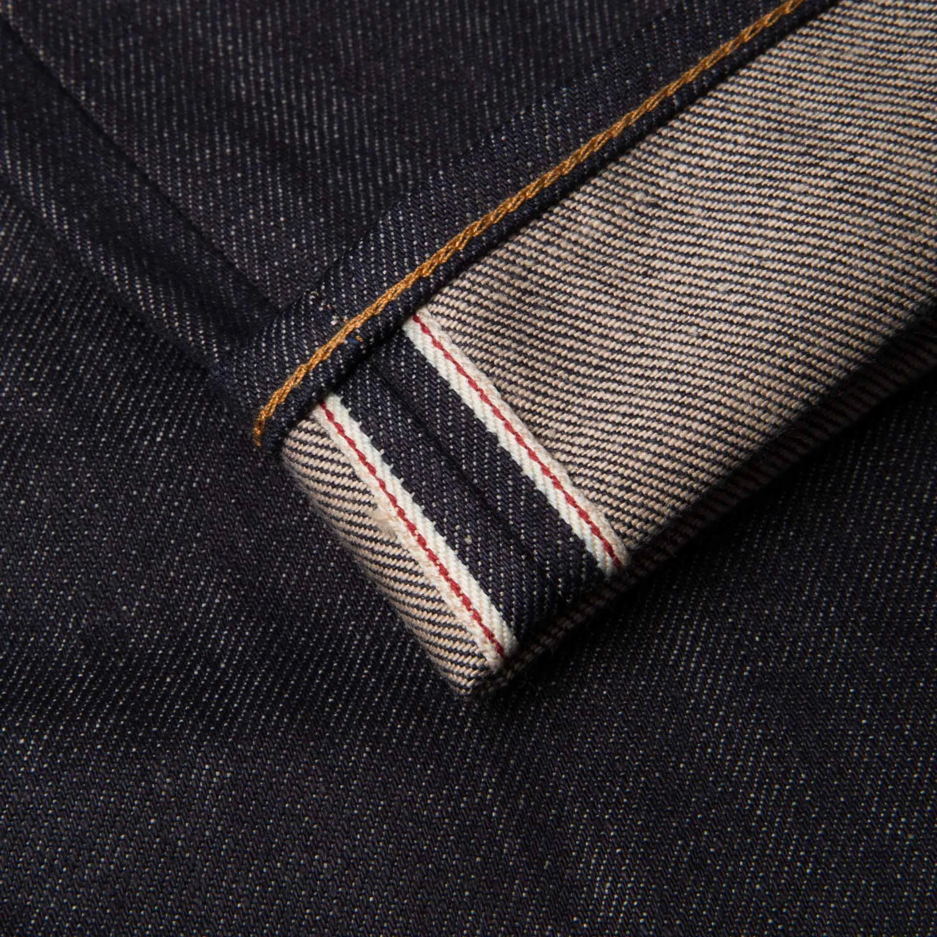 B-04 RELAXED TAPERED 13 oz. brown cotton selvedge