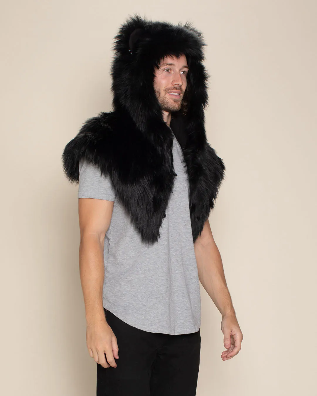 Black Bear Classic Faux Fur Shawl | Men's