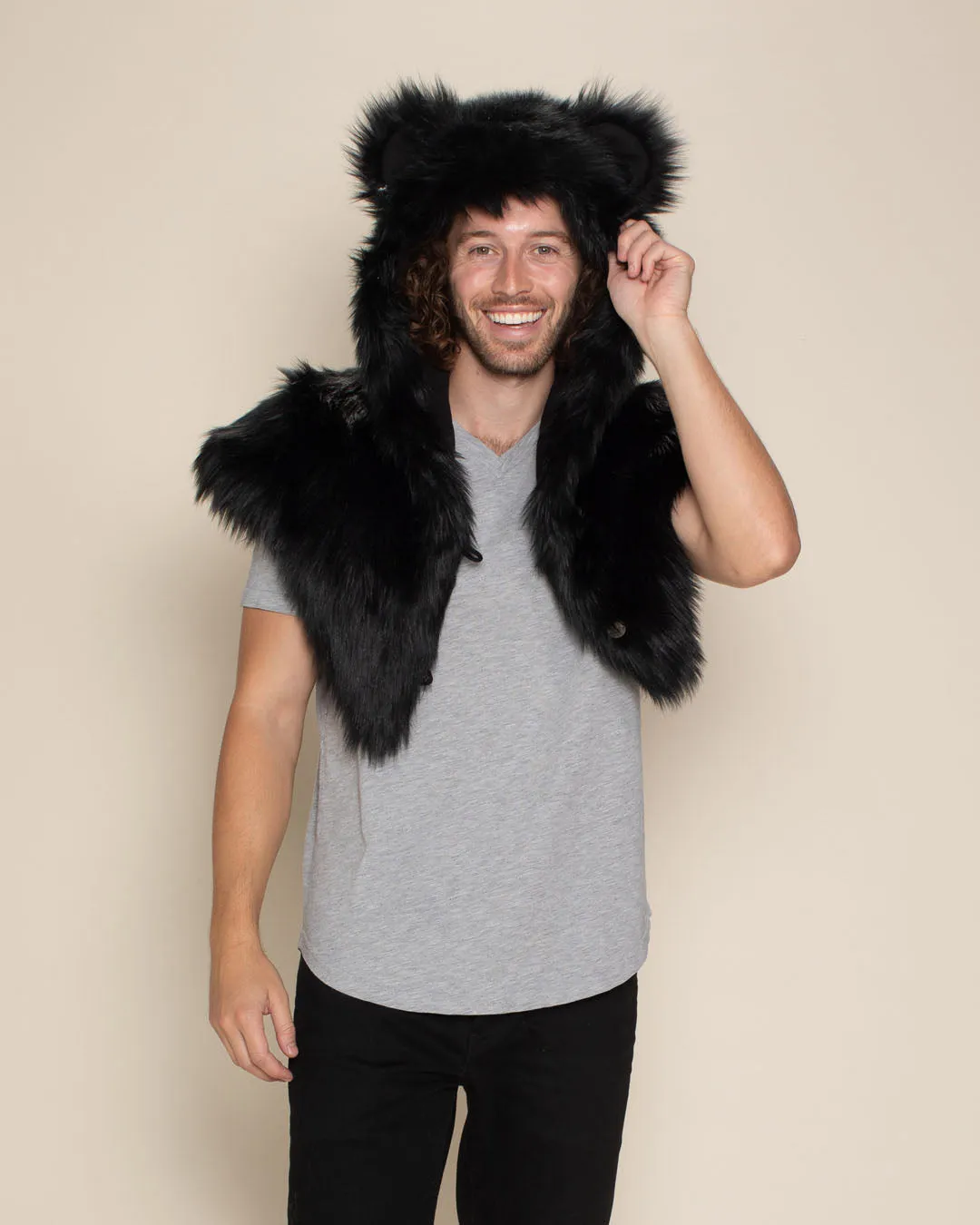 Black Bear Classic Faux Fur Shawl | Men's