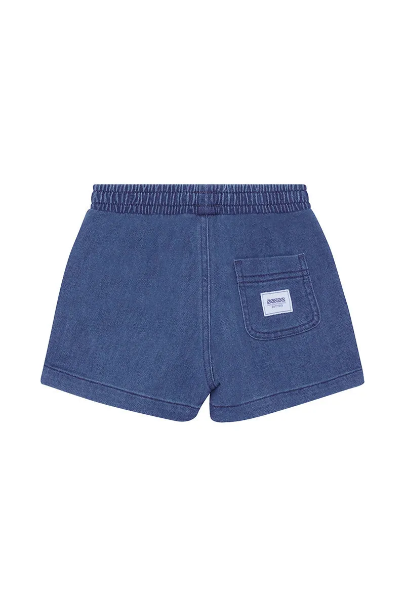 Bonds Kids Denim Short - Basic Mid Blue Chambray