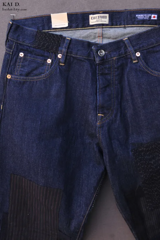 Boro Jeans - Deep Indigo - 34 (relaxed fit)