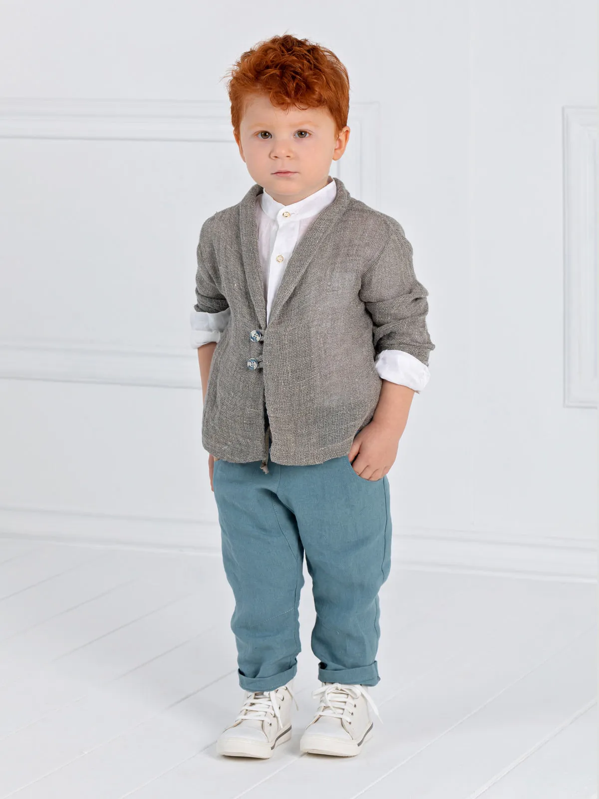 Boy's Baptism outfit set 4pcs - LION