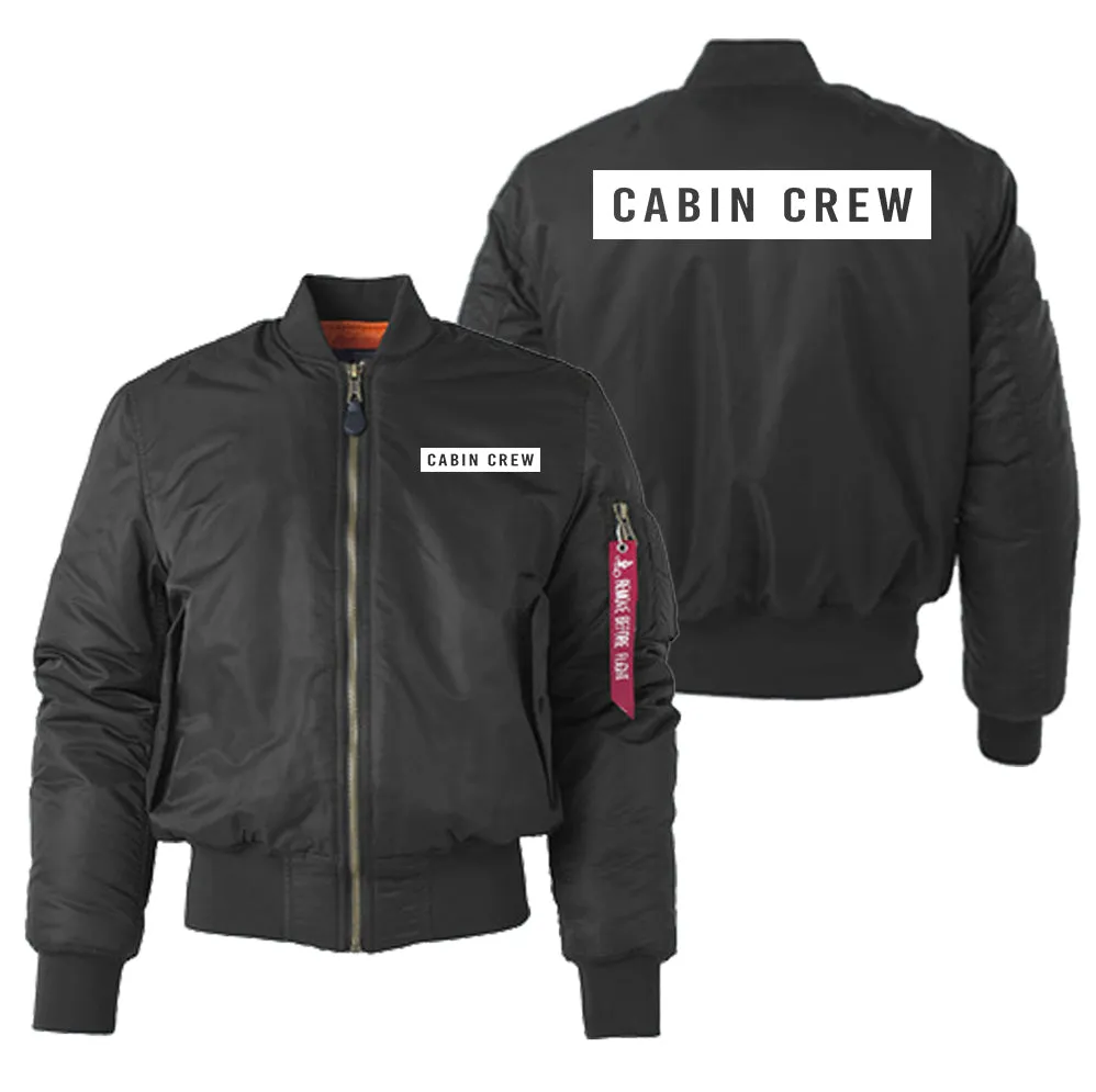 Cabin Crew Text Designed "Women" Bomber Jackets