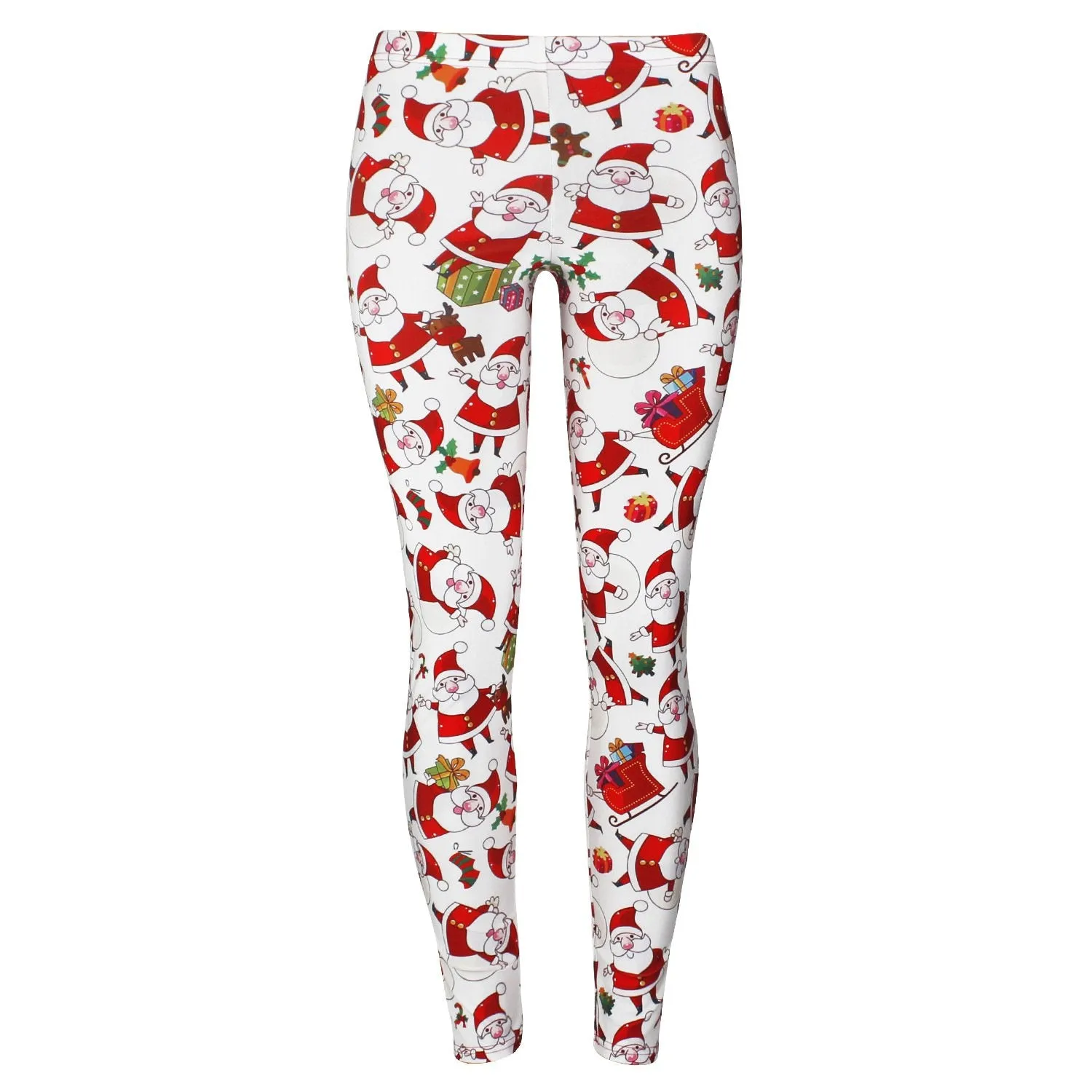 Christmas Pattern Print Women Skinny Leggings