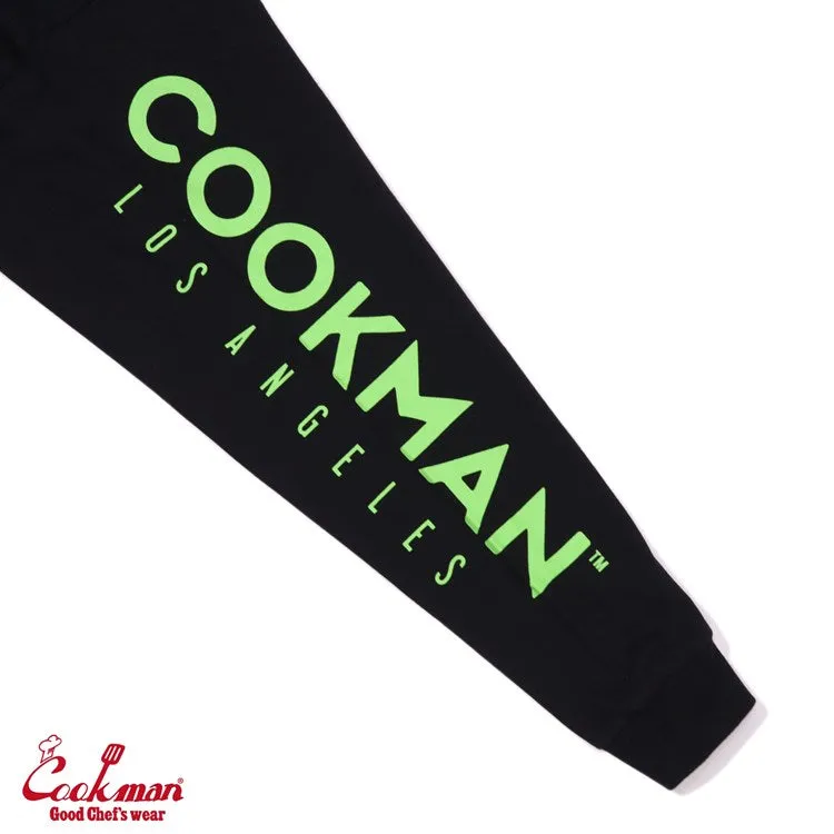 Cookman Long Sleeve Tees - Pizza : Black