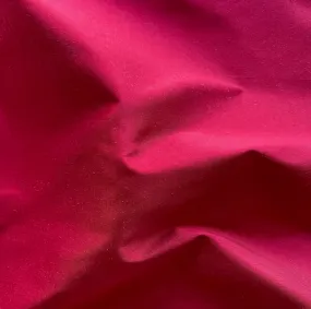 Crisp Ruby Red Silk Taffeta (Made in India)