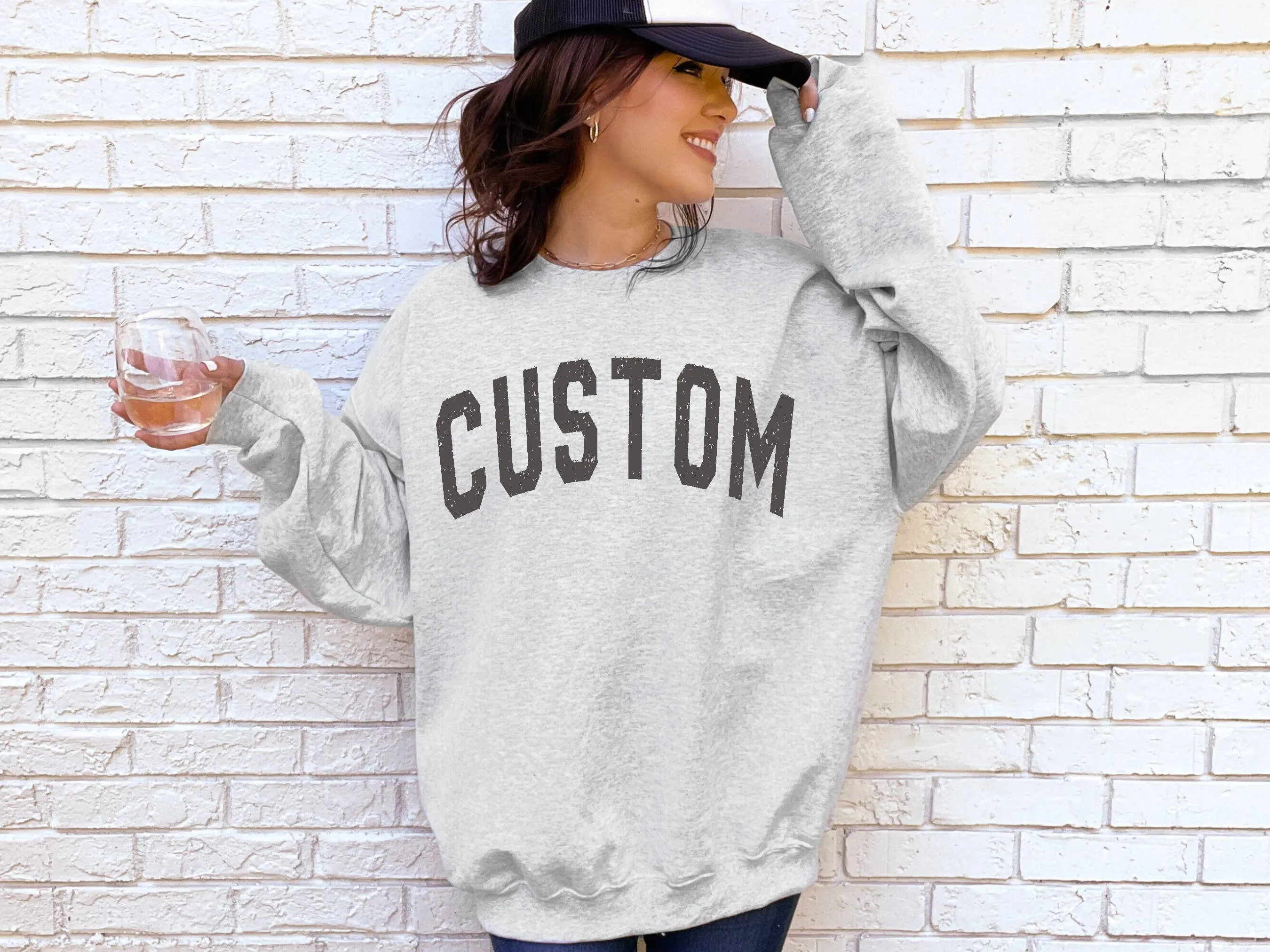 Custom State Vintage Graphic Sweatshirts