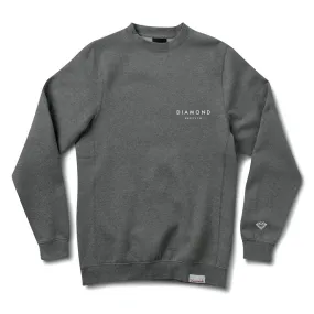 Diamond Supply Co Stone Cut Crewneck Charcoal Heather