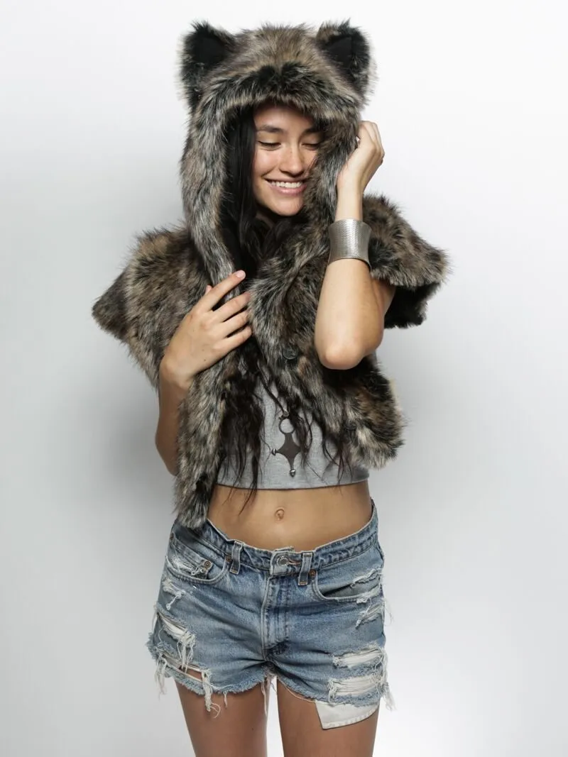 Dire Wolf Faux Fur Shawl | Women's