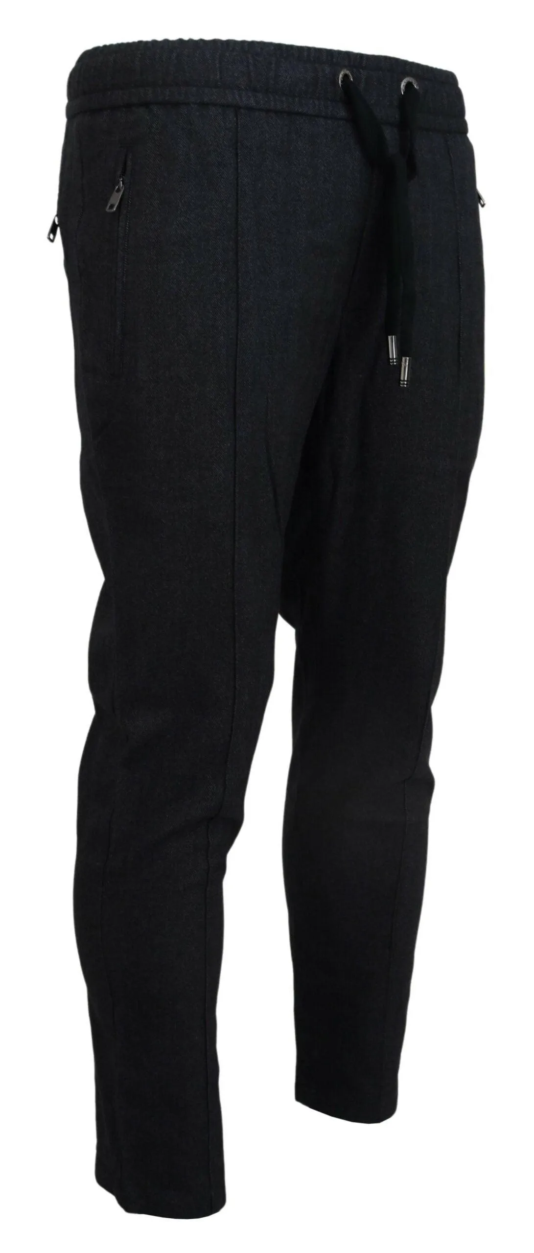 Dolce & Gabbana Gray Cotton Jogger Men Pants