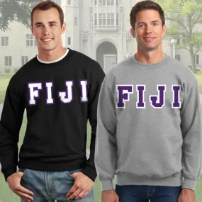 FIJI 9oz. Crewneck Sweatshirt, 2-Pack Bundle Deal - G120 - TWILL