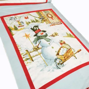 Frosty the Snowman Printed Polar Fleece Design 13 - 1.85M Panel