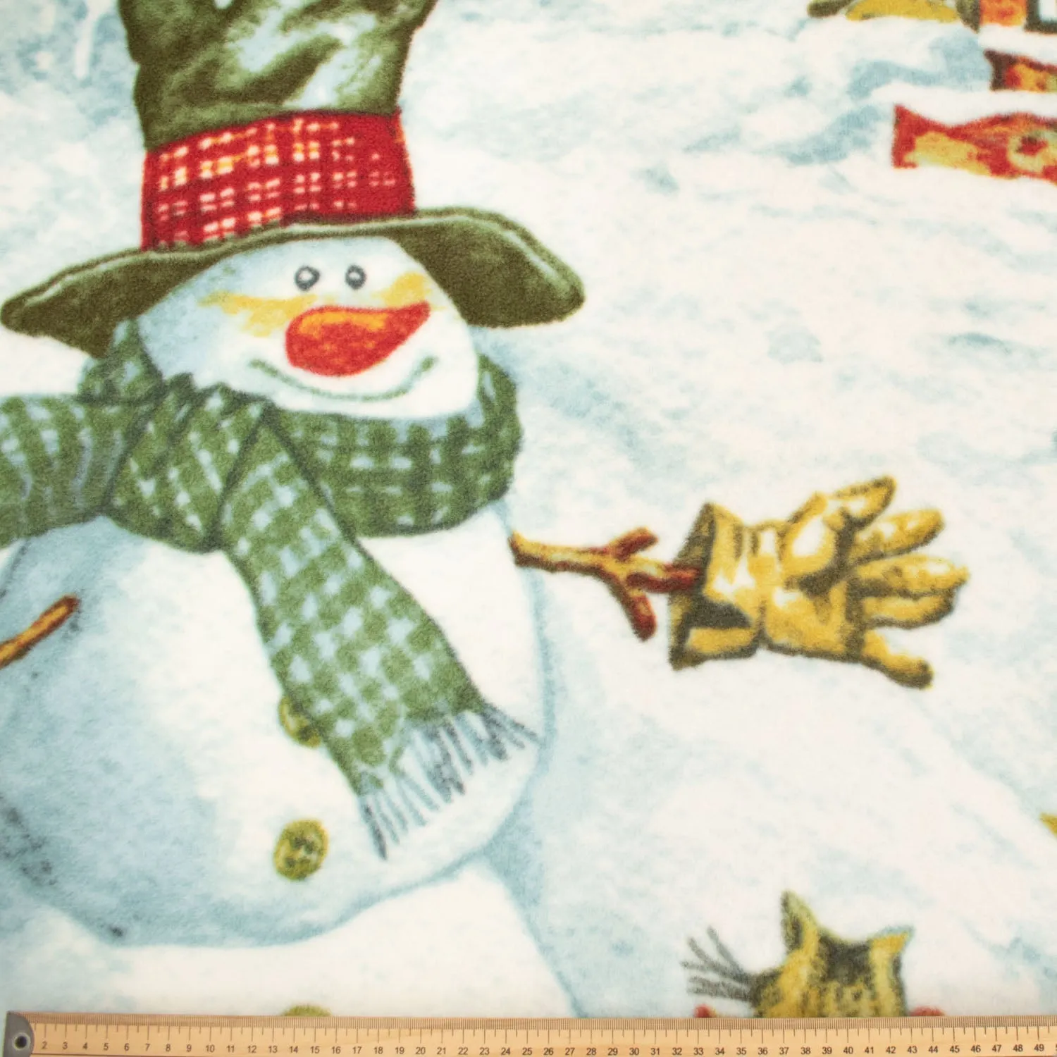 Frosty the Snowman Printed Polar Fleece Design 13 - 1.85M Panel