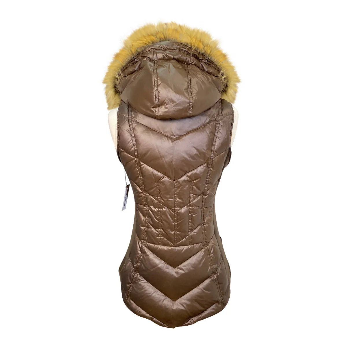 Goode Rider Faux Fur Vest in Bronze - Women's XS