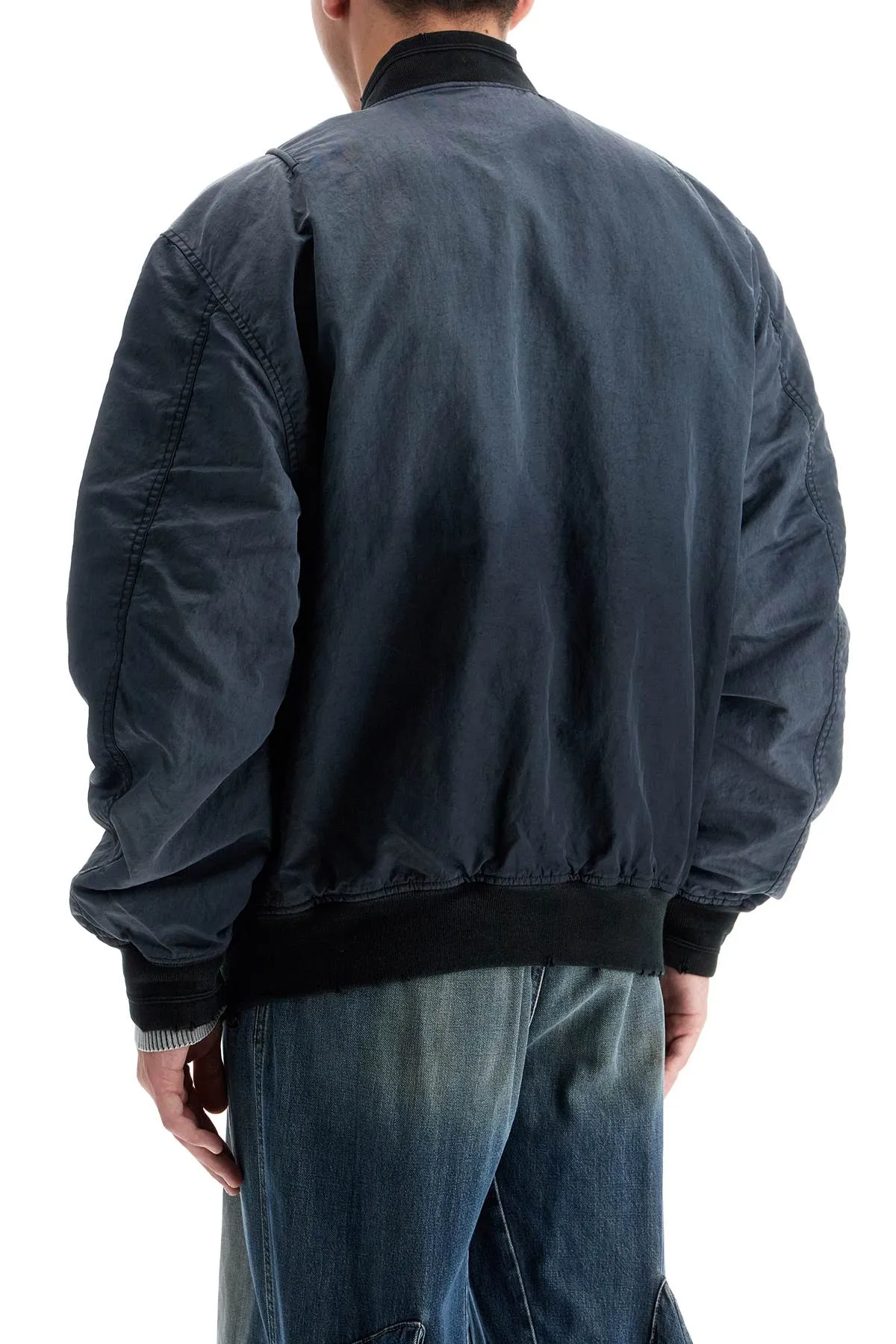 gradient effect bomber jacket