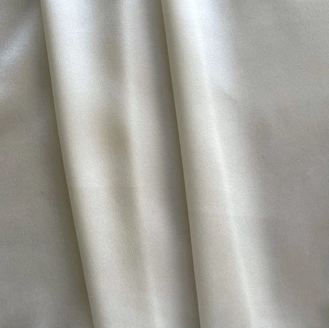 Heavier Silk White Stretch Silk Satin Charmeuse (Made in Italy)