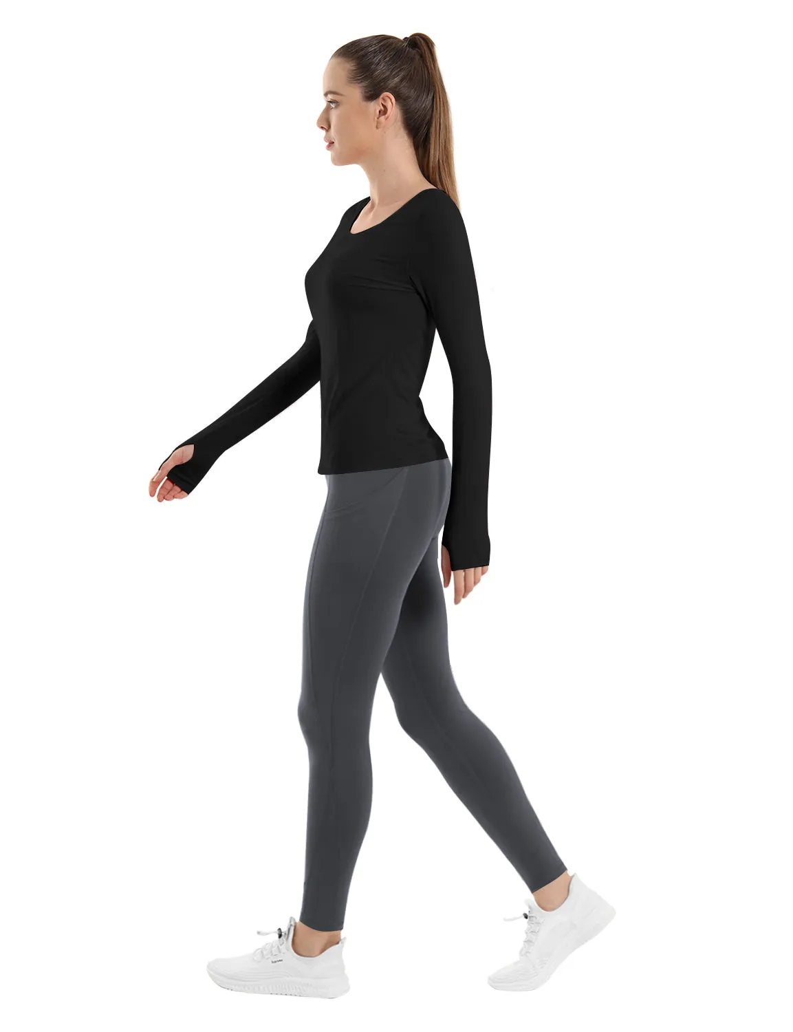 High Waist Side Pockets Jogging Pants irongrey_Jogging