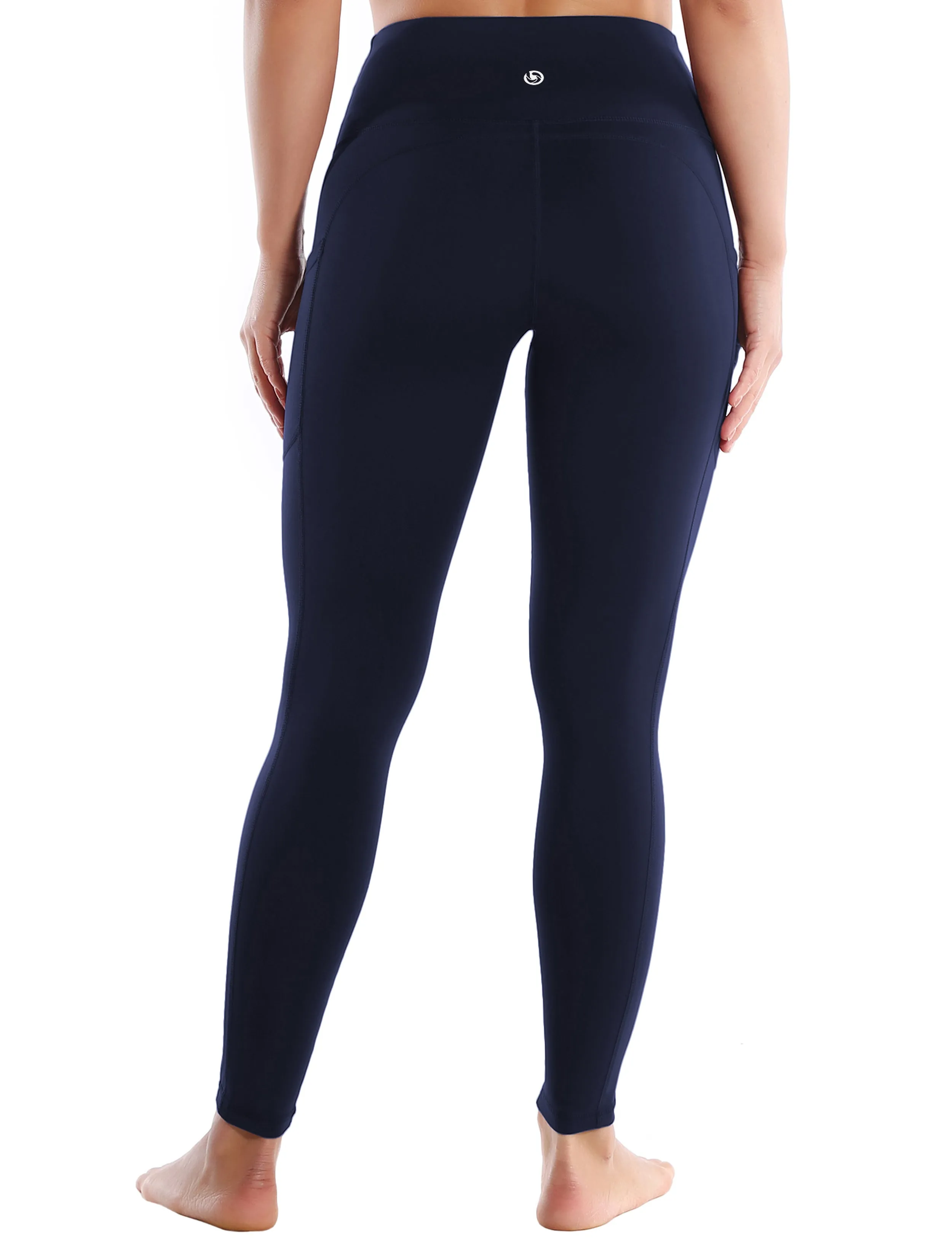 Hip Line Side Pockets Jogging Pants darknavy_Jogging