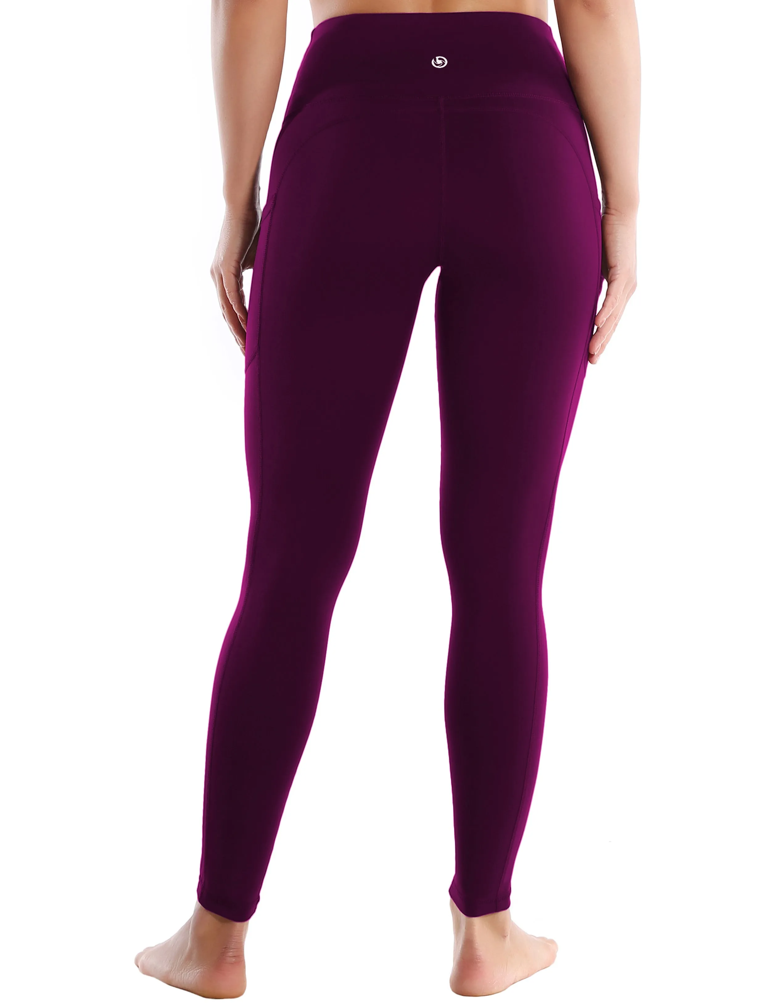 Hip Line Side Pockets Jogging Pants plum_Jogging