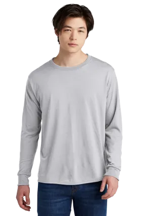 Jerzees® Dri-Power® 100% Polyester Long Sleeve T-Shirt - Silver