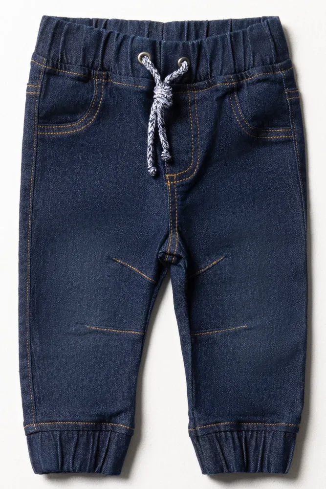 Jogger Denim Jeans Dark Blue