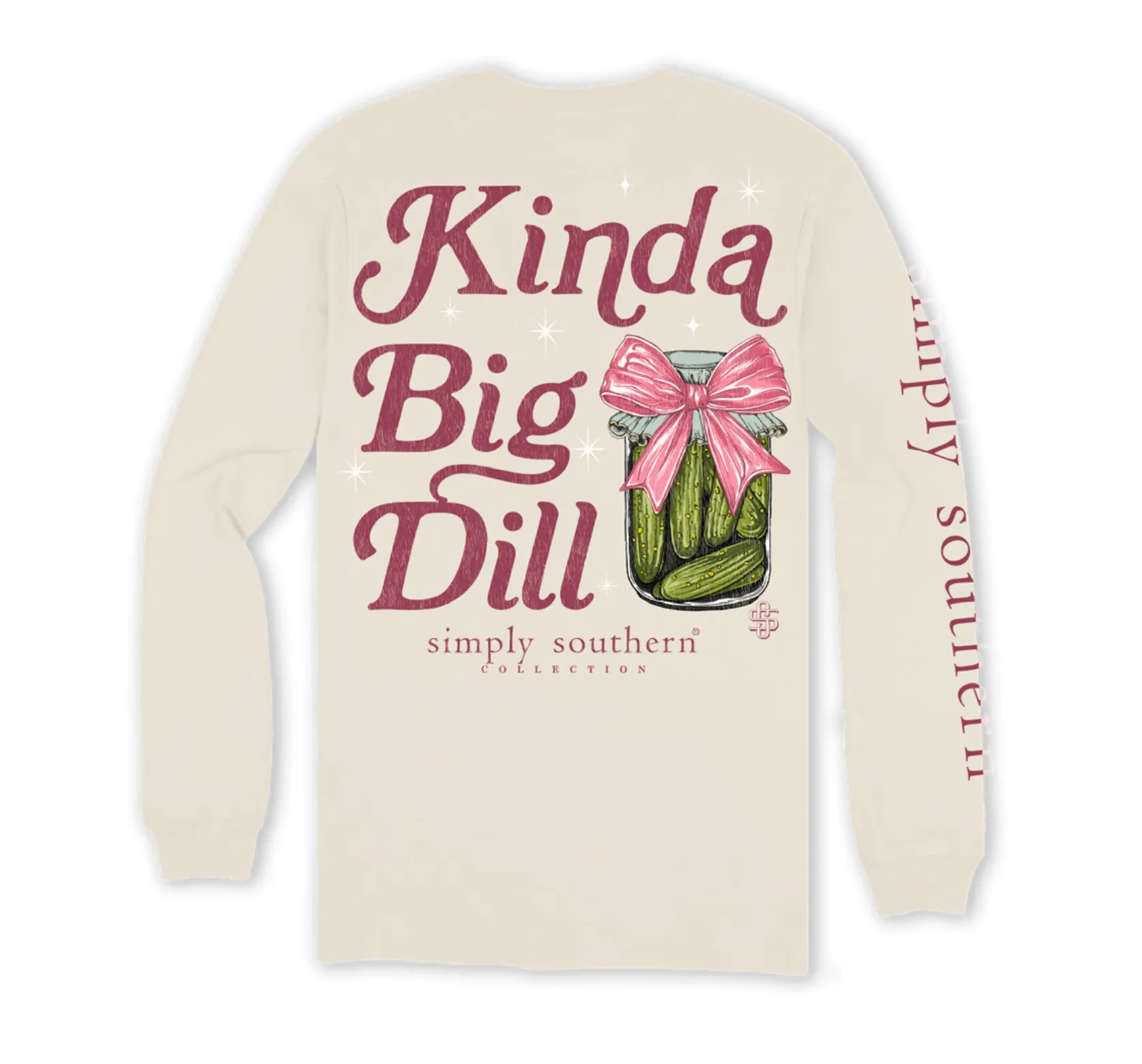 'Kinda A Big Dill' Pickle Long Sleeve Tee by Simply Southern