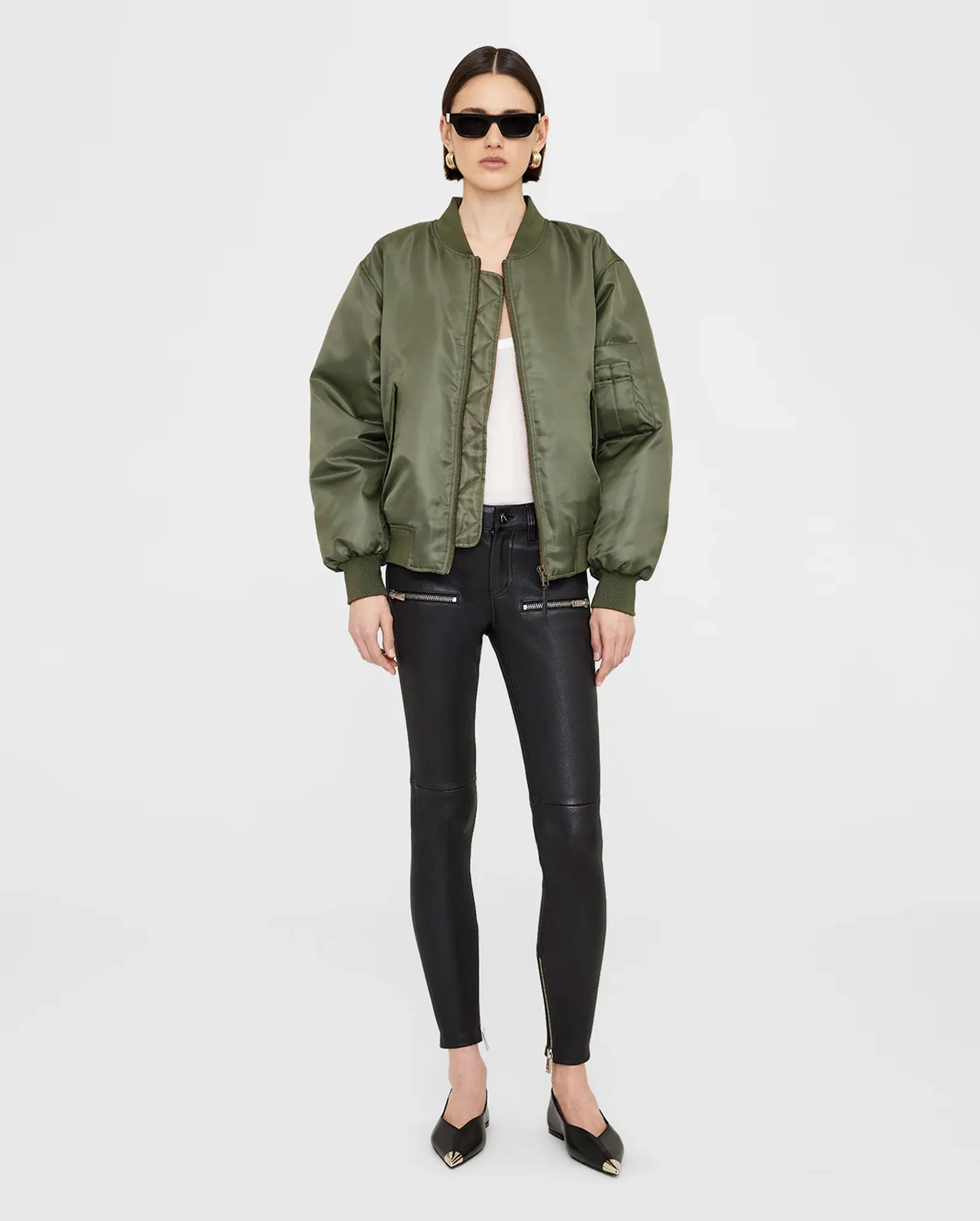 LEON BOMBER / ARMY GREEN