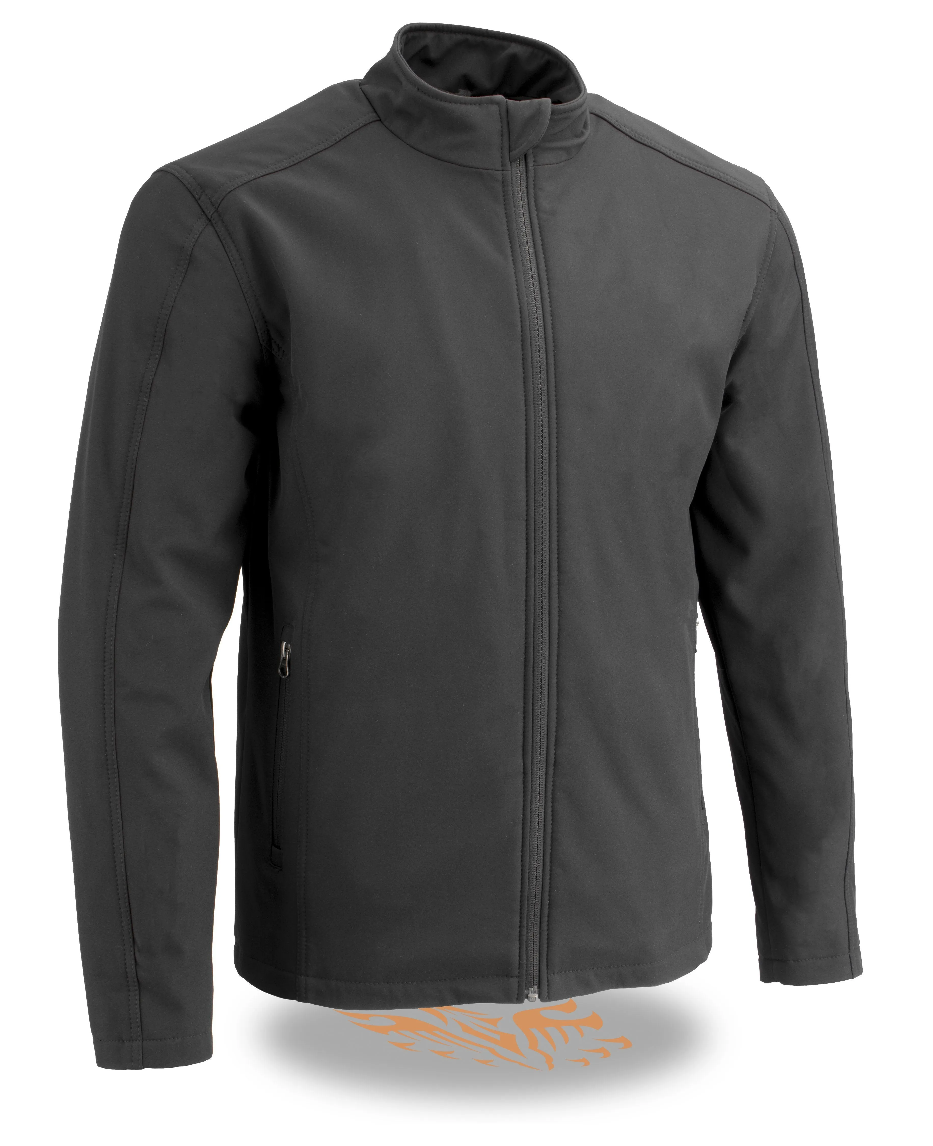 Milwaukee Performance-MPM1763-Men's Black Waterproof Lightweight Zipper Front Soft Shell Jacket