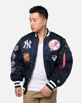 New Era X Alpha Series X MLB New York Yankees MA-1 Bomber Jacket Navy