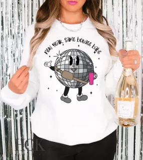 New Year Same Boujee Babe Crewneck Sweatshirt- 4 COLORS