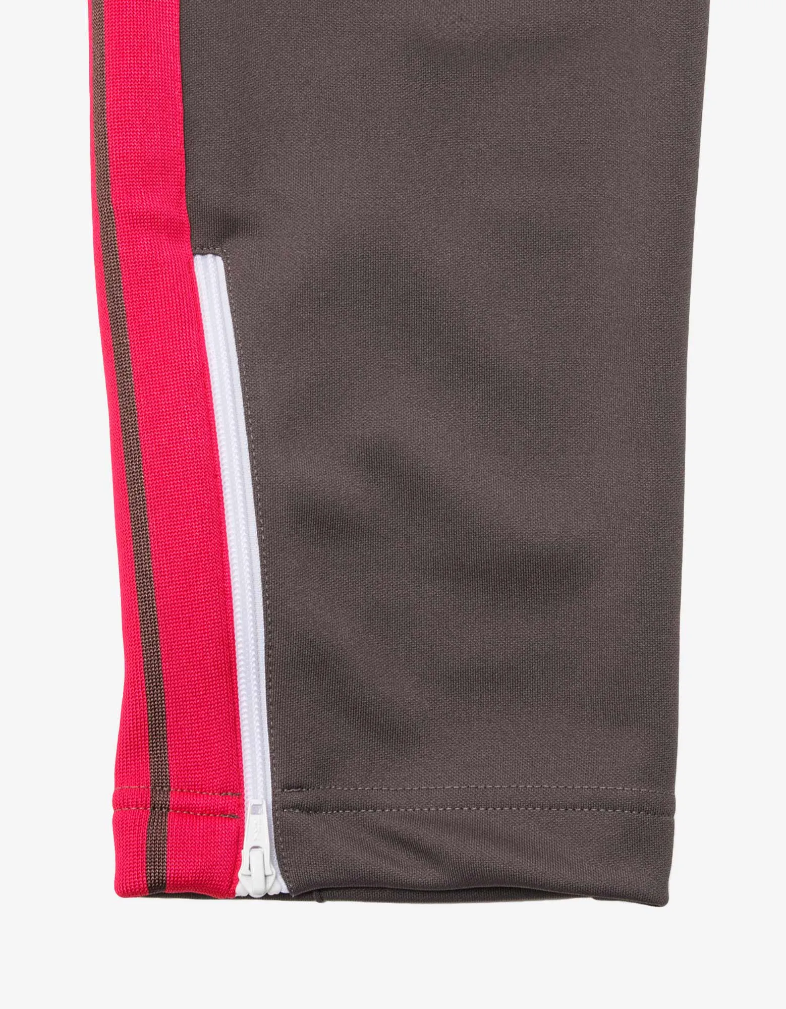 Palm Angels Grey Track Pants with Magenta Stripes