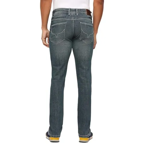 Pepe Jeans Men's Slim Jeans (PM207603W453_Tinted Worn_Dark Indigo Blue