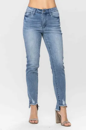 Plus Size Judy Blue Mid Rise Cool Denim Relaxed - 88609PL