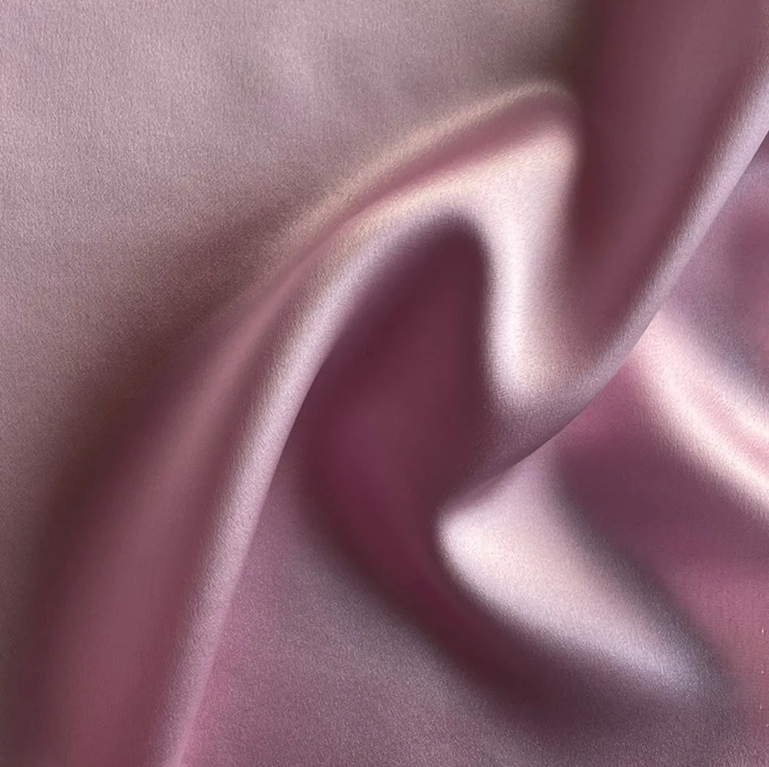 Romantic Crepe Pink Silk Satin Charmeuse (Made in Italy)