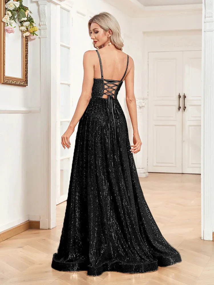 Sequin Gown for High-End Events - Prom Dress