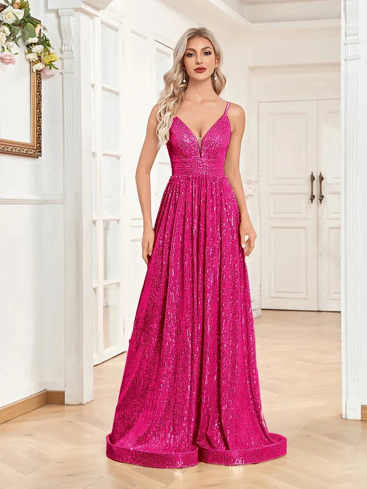 Sequin Gown for High-End Events - Prom Dress