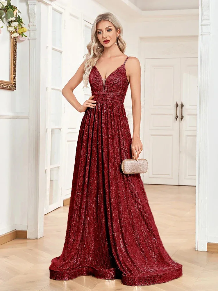 Sequin Gown for High-End Events - Prom Dress