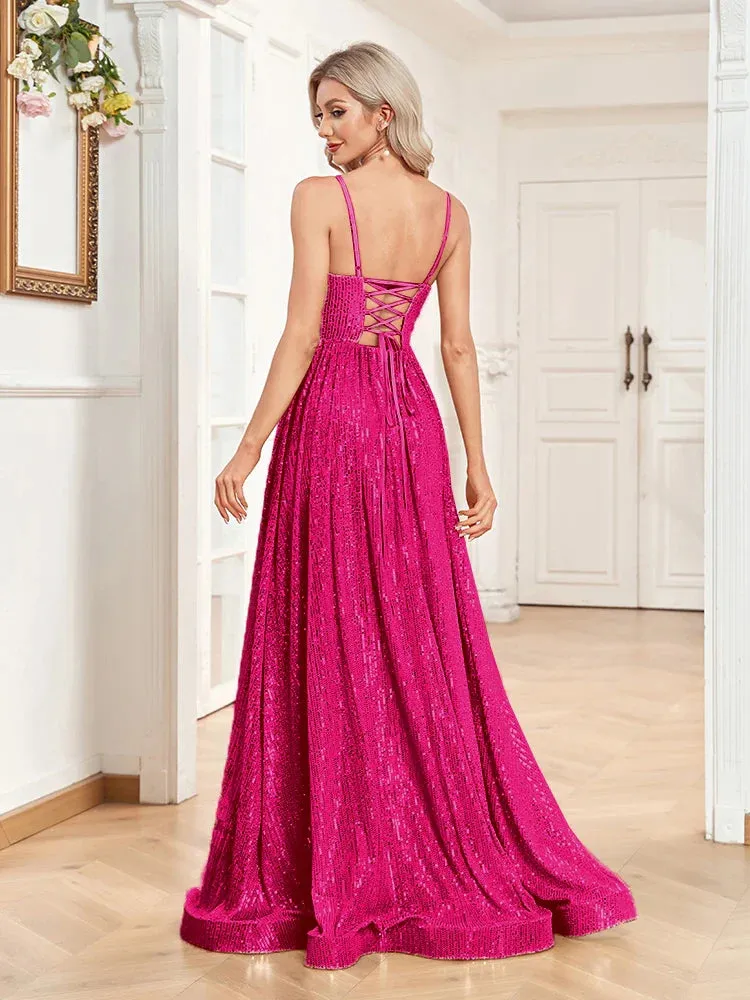 Sequin Gown for High-End Events - Prom Dress