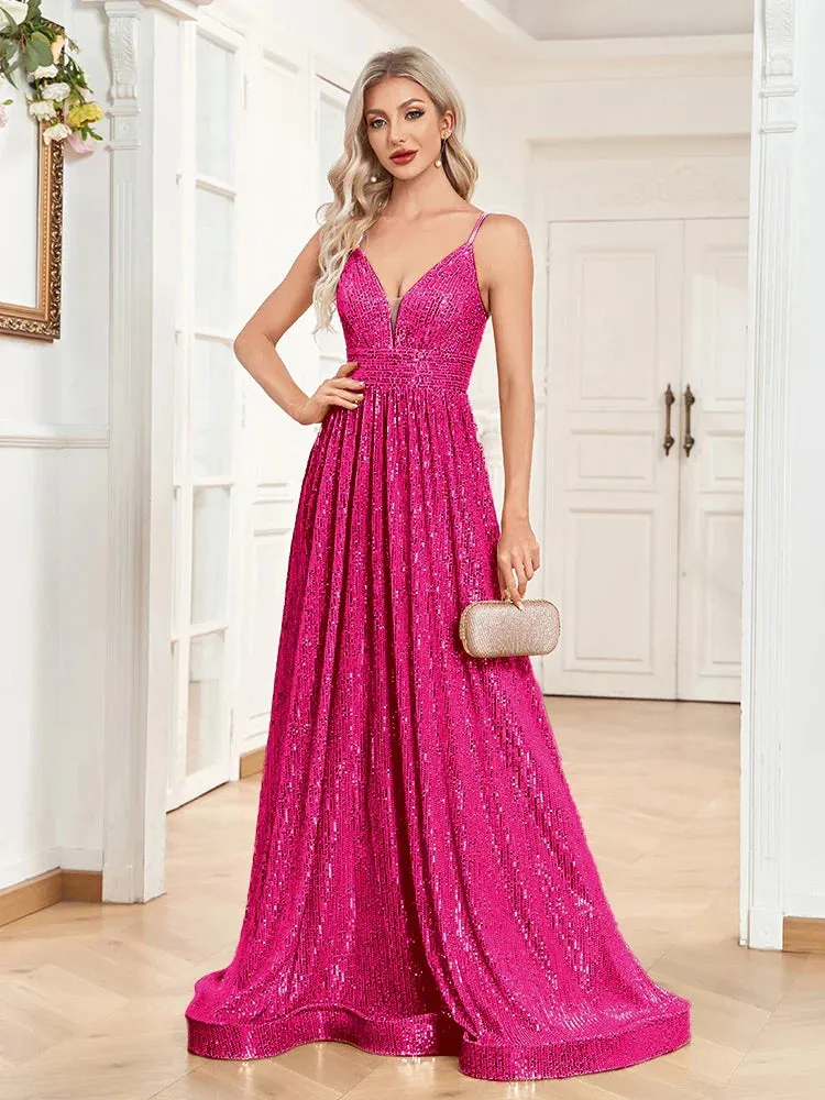 Sequin Gown for High-End Events - Prom Dress