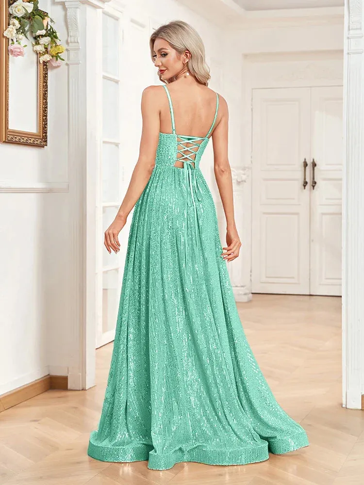 Sequin Gown for High-End Events - Prom Dress